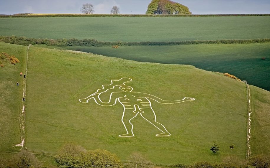 Cerne Giant and Cerne Abbas village