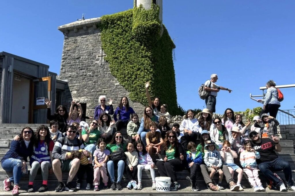 Group of school children at Durlston